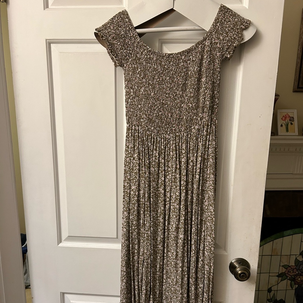 Floral maxi dress, M